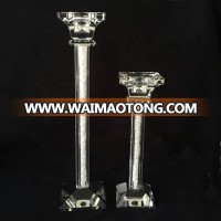 high end mini diamond inside crystal candlestick centerpieces