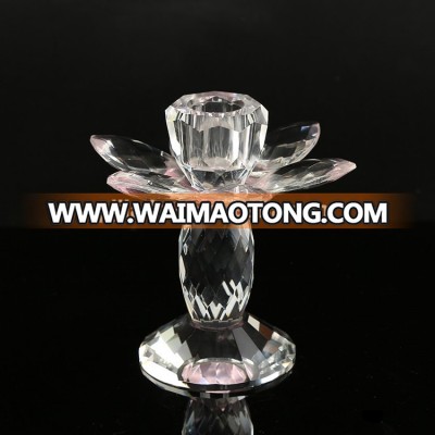 Champagne color crystal glass small candle holder aroma candle holder romantic proposal candlelight dinner props ornaments