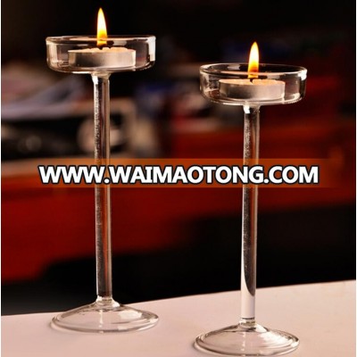 European romantic crystal high glass candlestick candlelight dinner Valentine's day birthday table wedding props candelabra