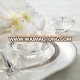 Clear Crystal Carved Candle Holder For Home Decoration